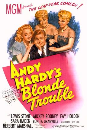 poster for Andy Hardy's Blonde Trouble