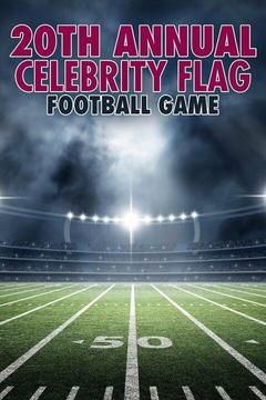 poster for 20th Annual Celebrity Flag Football Game