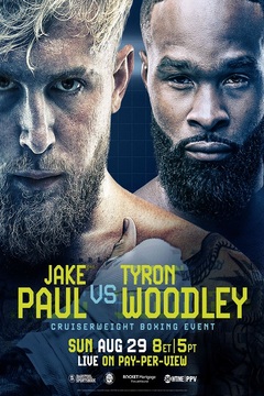 poster for Jake Paul vs. Tyron Woodley