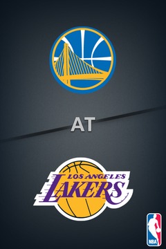 poster for Warriors @ Lakers