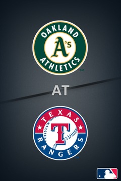poster for A's @ Rangers