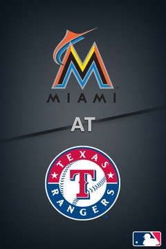 poster for Marlins @ Rangers