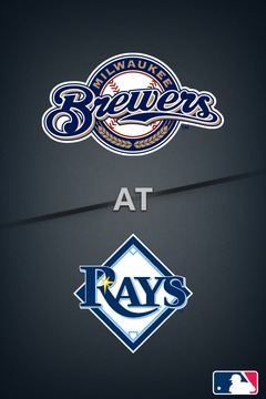 poster for Brewers @ Rays