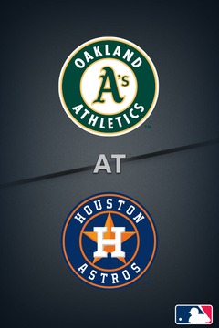 poster for A's @ Astros (Astros Broadcast)