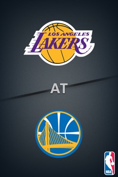 poster for Lakers @ Warriors